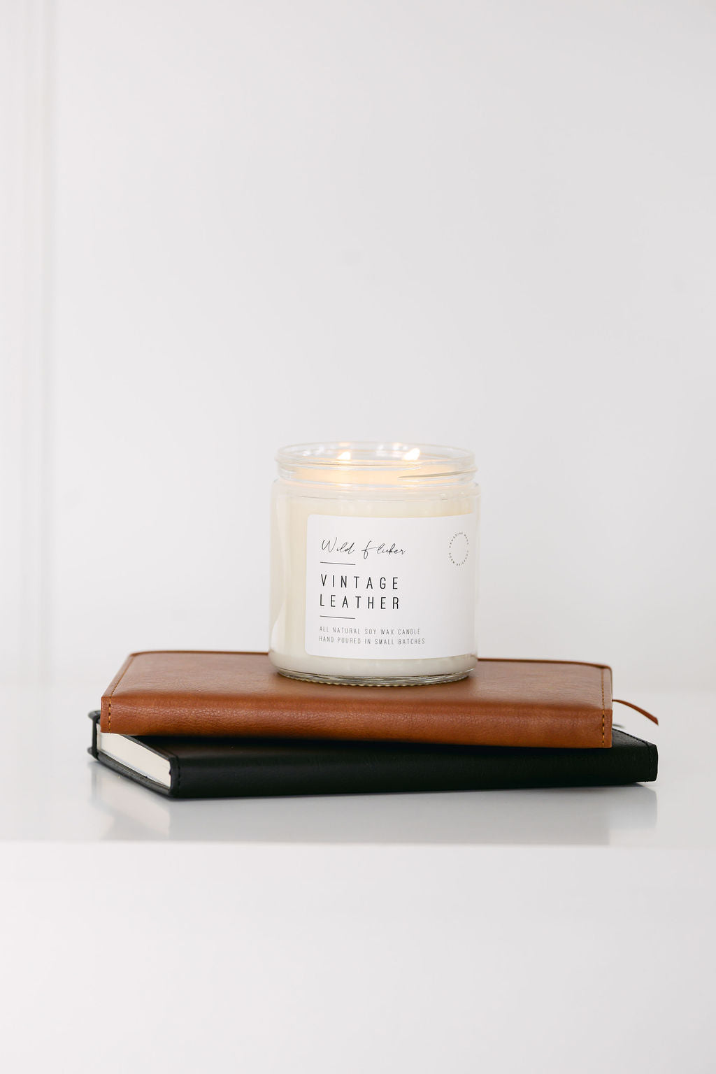 Vintage Leather Soy Wax Candle