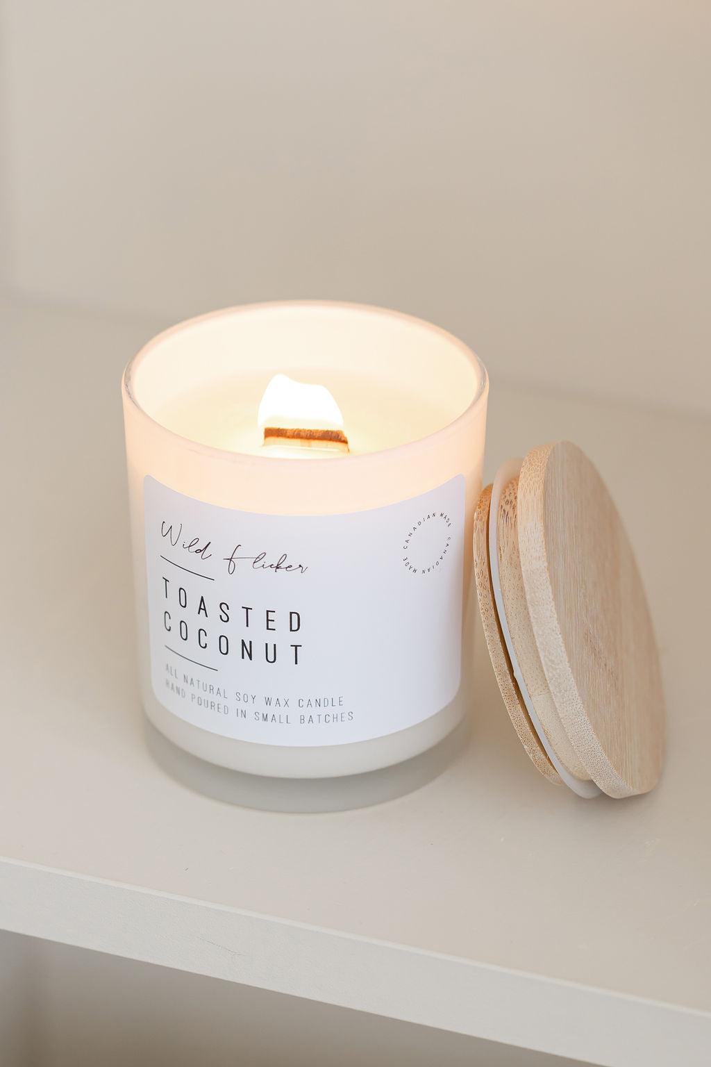 Toasted Coconut Wood Wick Candle