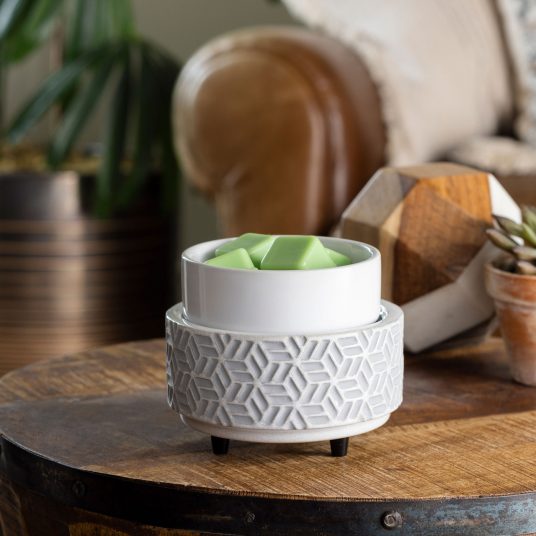 Grey Hexagon Wax Warmer