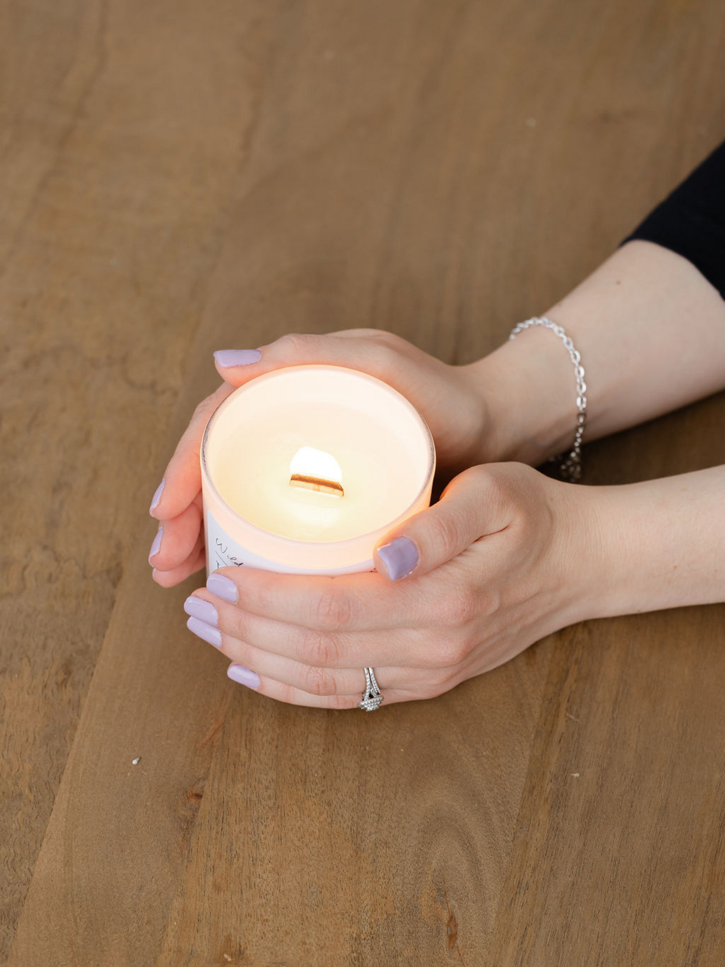 Tangerine Heat Wood Wick Candle