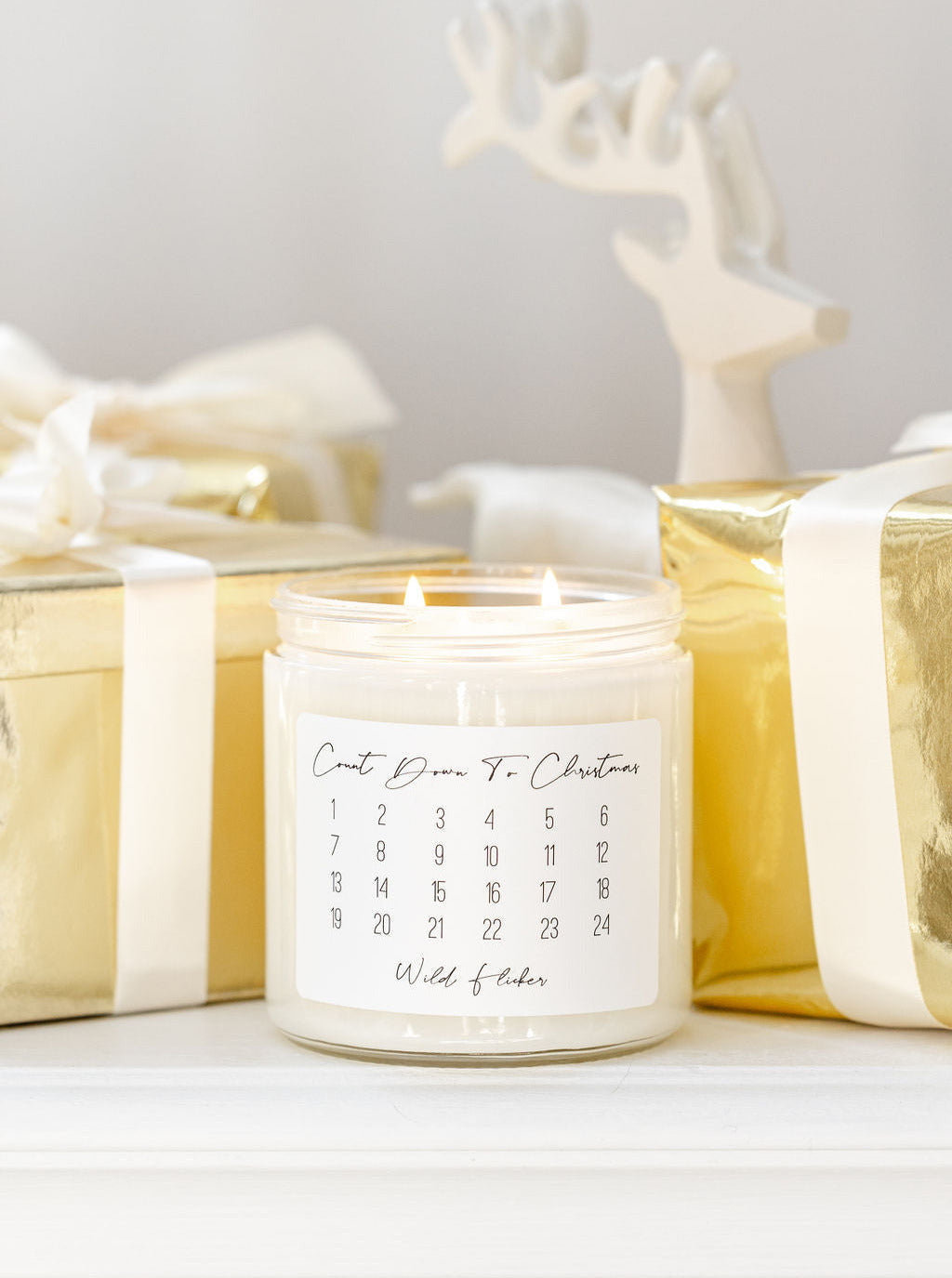 Count Down To Christmas - Vanilla Mint Soy Wax Candle