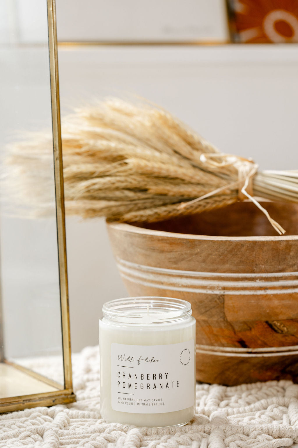 Cranberry Pomegranate Soy Wax Candle